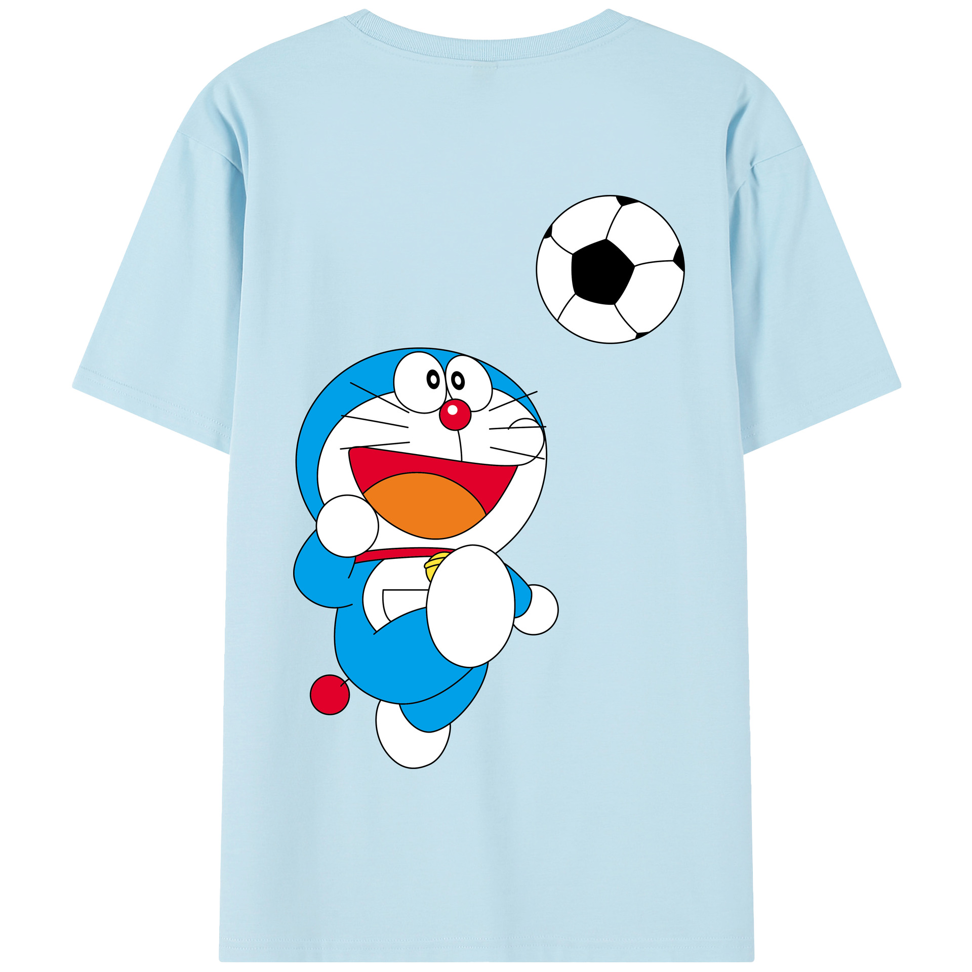 （画像用） ドラえもん Doraemon 綿100％半袖Tシャツ（背面プリント）